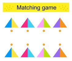 Matching game for kids vector