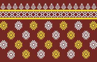 A vibrant, seamless geometric pattern inspired by traditional ethnic designs. vector