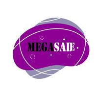 A dynamic, abstract shape with a bold outline, ideal for use as a label, banner, or graphic element in various designs. vector