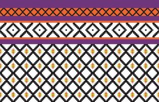 A vibrant and intricate traditional pattern featuring geometric shapes, traditional motifs, and bold colors. Ideal for textile design, wallpaper, fabric, and other creative projects. vector
