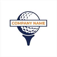 Elegant Golf Logo Design with Company Name for Branding and Identity vector