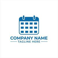 Clean and Professional Calendar Logo Design for Scheduling and Time Management Solutions Illustrating Organization and Efficiency Suitable for Corporate Identity Branding and Marketing Materials vector