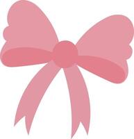 Pink ribbon bow is ideal for decorating gifts, crafts, and events. Add a touch of elegance and sweetness to any project vector