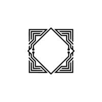 Abstract Geometric Circuit Board, Clean Minimalist vector