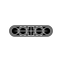 Minimalist Geometric in Black and White, Abstract Ornament vector