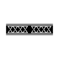 Geometric Border, Black White Pattern, Minimalist Style vector