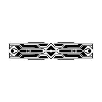 Tech Circuitry Border Element Geometric, Modern, Minimalist vector