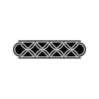Geometric Black and White Border, Minimalist - Abstract vector