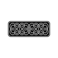 Monochromatic Decorative Ornament Ornate Black and White vector