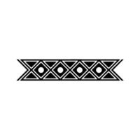 Geometric Black White Pattern, Modern Minimalist Element vector