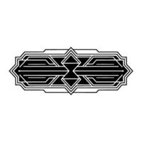 Art Deco Geometric Ornament on White Background - Art deco vector