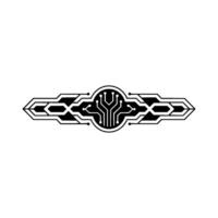 Geometric Circuit Board Element Tech, Digital vector