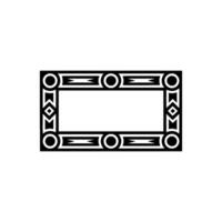 Art Deco Frame, Geometric, Black and White, Elegant vector