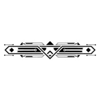 Geometric Tech Element, Black White, Abstract Minimal vector