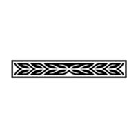 Geometric Leafy Border Modern vector