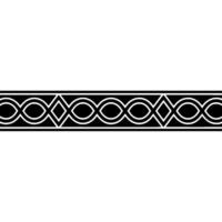 Elegant Black White Geometric Border - Stripe vector