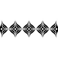 Minimalist Black and White Geometric Ornament, Element vector