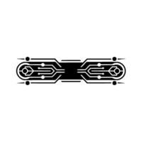 Minimalist Tech Element Circuit Board, Modern Aesthetic vector