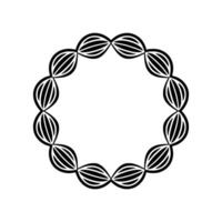 Abstract Geometric Circle Frame Modern Element vector