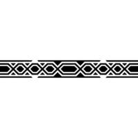 Geometric Monochrome Border, Simple Modern Pattern, Elegant vector