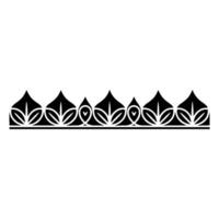 Elegant Black and White Ornamental Border 2 - Ornament vector