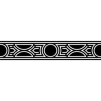 Geometric Border Element Art Deco Style Pattern on White Background vector