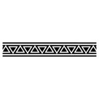 Geometric Triangle Border Black White Element vector