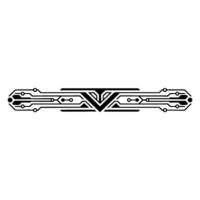 Geometric Tech Circuitry, Illustration on White vector