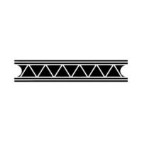 Minimalist Geometric Border Black Triangles on Gray vector