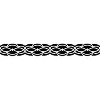 Minimalist Black Ornamental Border Decorative Element vector