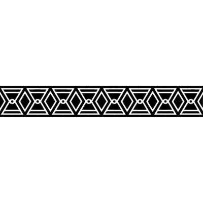 Geometric Black and White Border Element Modern, Minimalist