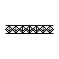 Geometric Border Element Truss, Minimalist vector