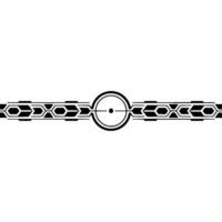 Geometric Abstract Decorative Border, Minimalist vector