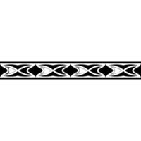 Minimalist Geometric Border on White, , Decorative Element vector