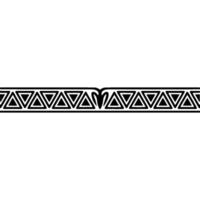 Geometric Border with Decorative Motif Illustration vector