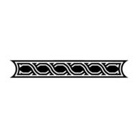 Geometric Black Border, Illustration, Ornamental Decorative Element vector