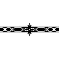 Black and White Decorative Border on Gray Background vector