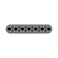 Minimalist Black and White Geometric Border - Minimal vector