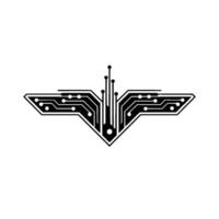 Geometric Circuit Board Tech, Abstract vector