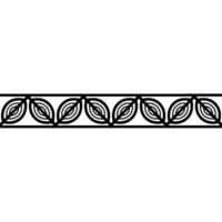 Geometric Border in Black White Art Deco, Minimalist vector