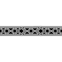 Geometric Border Black White Diamond Pattern, Illustration vector