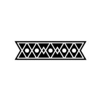 Geometric Black Pattern on Light Gray Background vector