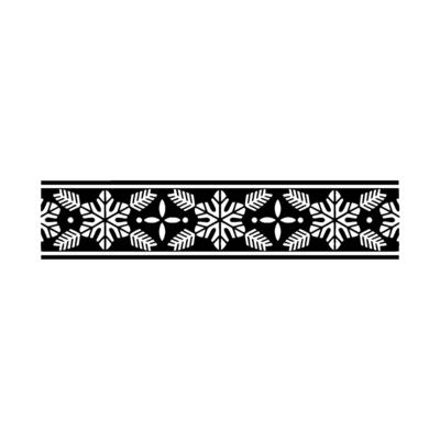 Elegant Black and White Decorative Border - Geometric
