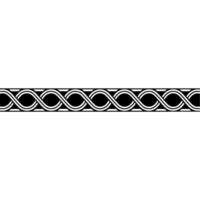 Elegant Celtic Knotwork Border on White Background - Pattern vector