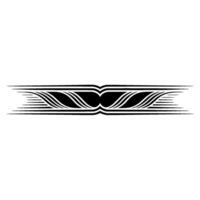 Abstract Black and White Ornamental Border, Element - Ornament vector