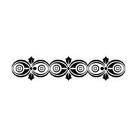 Decorative Geometric Border in Black on White, Graphics vector