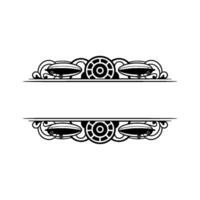 Steampunk Airship Frame - Ornamental for Elements vector