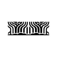 Geometric Trees in Black and White Border vector