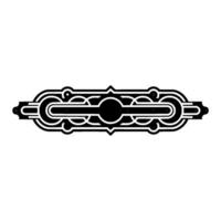 Art Deco Inspired Geometric Ornament on White Background vector