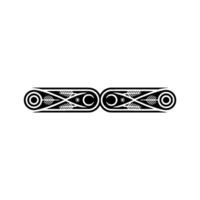 Abstract Black White Geometric Pattern, Elegant Decorative vector